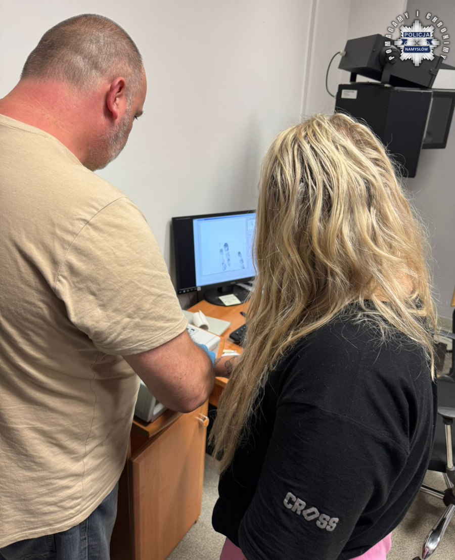 zdjęcie: zatrzymana kobieta