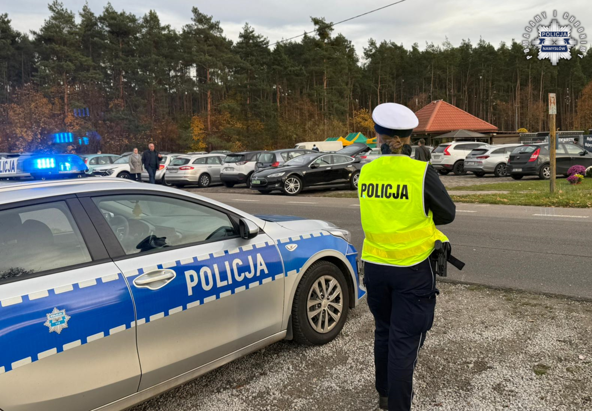 zdjęcie: policjant podczas działań