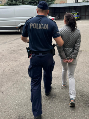 zdjęcie: kobieta zatrzymana przez namysłowskich polcjantów